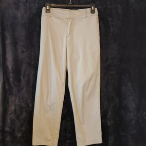 Women's Gray Taylor Crop Trousers Size 10